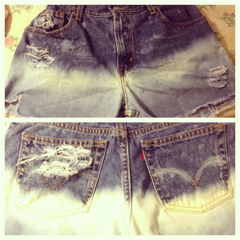 Diy Bleached Shorts With Studs Bleached Shorts Womens Shorts Fashion