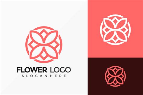 Beauty Flower Logo Design Modern Idea Logos Designs Vector