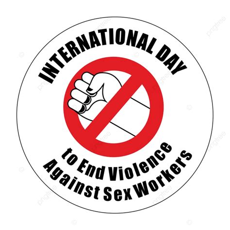 violence against vector hd images international day to end violence against sex workers sign