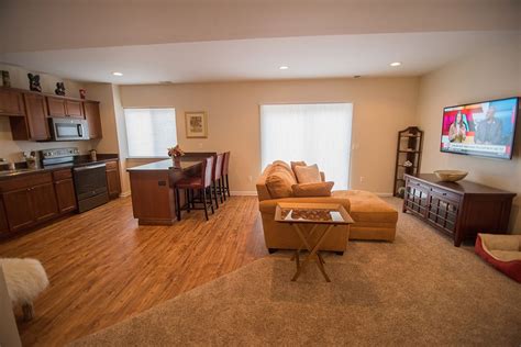 Waterford Mi Cozy Finished Basement With Walkout Finished Basements Plus