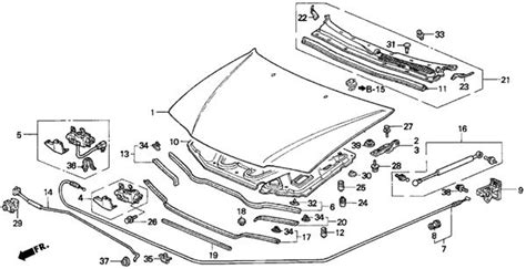 Front End Honda Accord Body Parts Diagram Wiring Service
