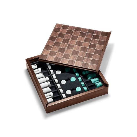 Everyday Objects Amazonite And Wood Chess And Checkers Set Tiffany And Co