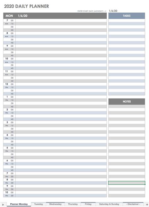 Printable Blank Daily Schedule Template Blank Templates Ideas