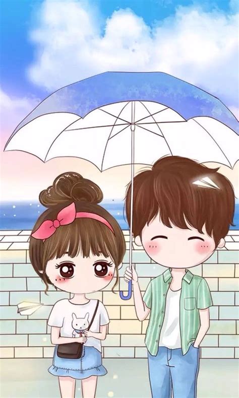 983 x 861 animatedgif 112 кб. Cute Anime Wallpaper Boy And Girl - Cat's Blog