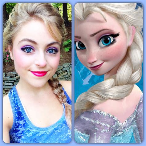 Elsa Inspired Makeup So Going To Do This But With More Berry And Less Neon Fuschia Anna