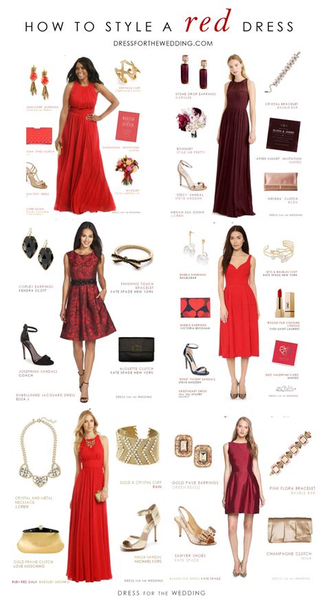 How To Accessorize A Red Dress Dress For The Wedding Red Dress