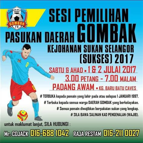 Cac pkd gombak akan mula beroperasi di semua klinik kesihatan daerah gombak pada 29 mac 2021. Sesi Pemilihan SUKSES Pasukan Daerah Gombak 2017 | Portal ...