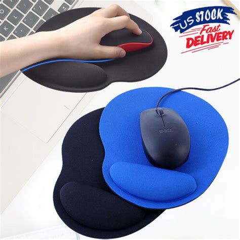 Mouse Pad Wrist Rest Support Ergonomic Comfort Mat Non Slip Pc Laptop