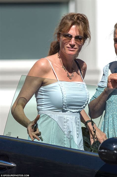 Jemima Khan Goes For Girly Glamour In A Flirty Sundress For Lunch In