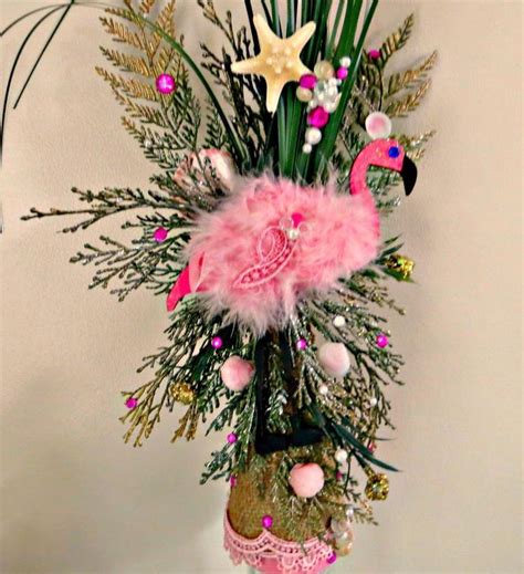 In fact, the diy tree toppers i'm going to share with you look anything but homemade! Pink Flamingo Tree topper_beach tree topper_Coastal ...