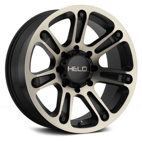 Helo® He904 Wheels Satin Black With Machined Face And Tinted Clear