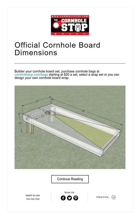 Official Cornhole Board Dimensions Artofit