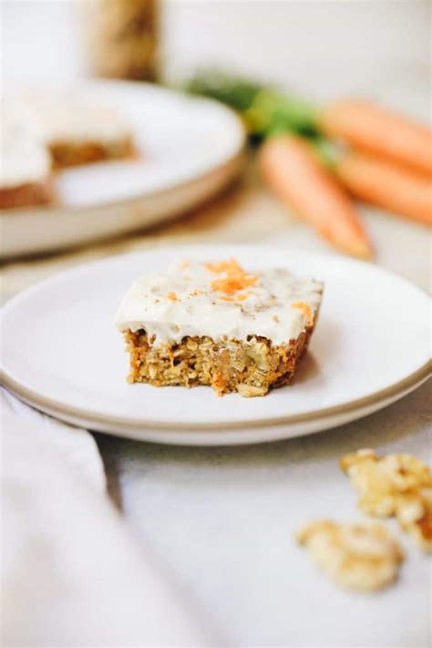 Carrot Cake Baked Oatmeal Bars The Healthy Maven