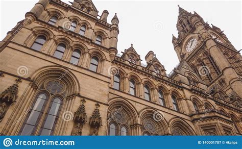 The Facade Of Manchester Town Hall Manchester England January 1