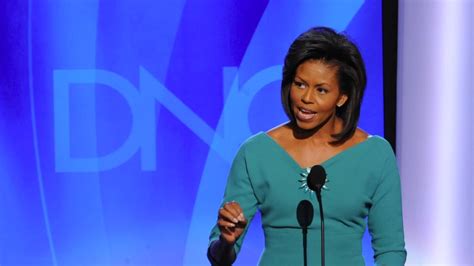Michelle Obama Speaks At 2008 Democratic National Convention The