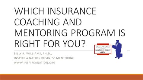 Always give correct and complete information about yourself. Which Insurance Agent Coaching Program Is Right For Me ...