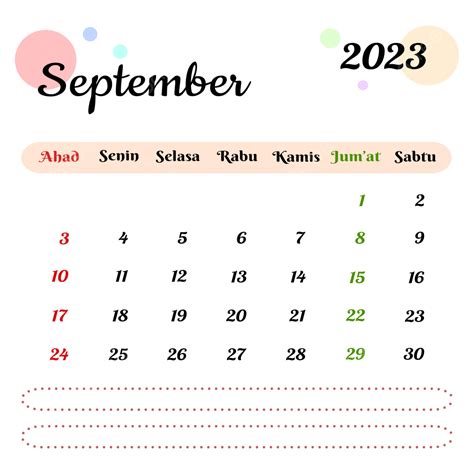 Gambar Kalender Indonesia September 2023 Kalender September Bulan