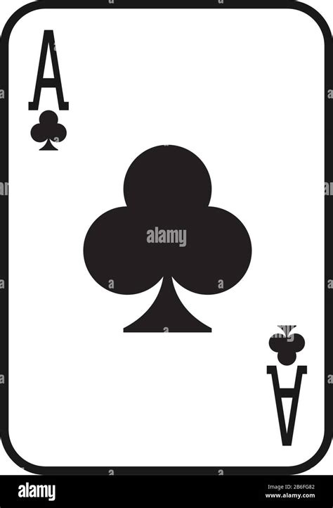 Ace Playing Card Graphic Design Template Vector Isolated Stock Vector