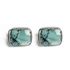 Framed Rectangle Turquoise Cufflinks Coastal Gifts