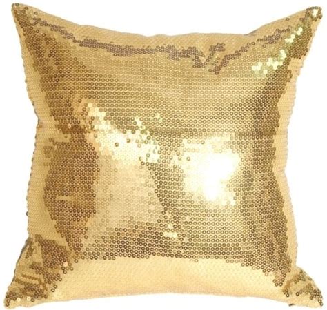 Gold Sequins Accent Pillow From Pillow Decor Gold Pillows Gold