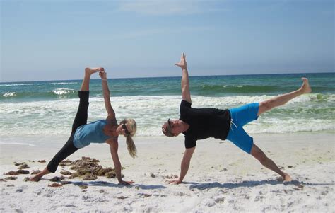 Beach Yoga Balance Pose Pictures Fort Walton Beach Florida