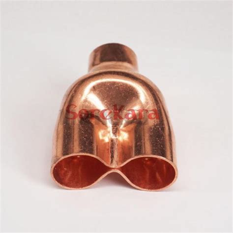 22mm Copper End Feed Equal Y Type 3 Way Pipe Fitting For Water Liquid