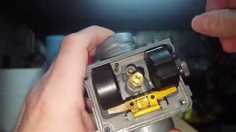 Factory stock (probably a little lean). How to set the float height on a carburetor - YouTube