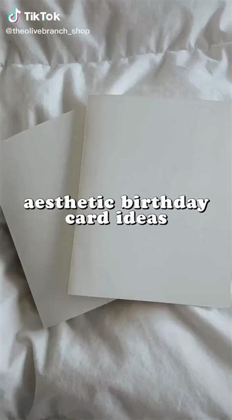 Aesthetic Birthday Card Ideas Video Happy Birthday Cards Diy