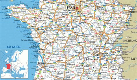 La carte détaillée et le calendrier des 21 étapes | lci Carte de France routière » Vacances - Arts- Guides Voyages