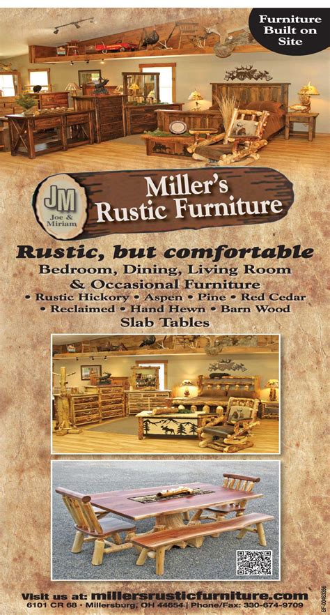 Millers Rustic Furniture Ohios Amish Country