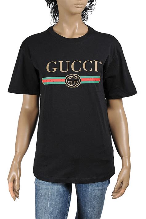 Womens Designer Clothes Gucci Womens Oversize T Shirt With Front