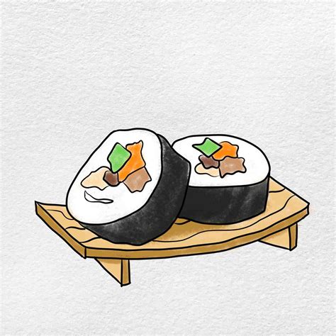 How To Draw Sushi Helloartsy