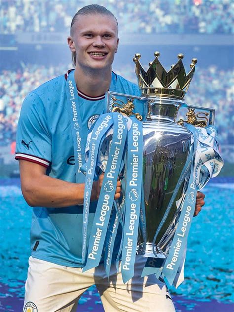Goals EPL Trophy Haaland Explains What Title Win Means To Him