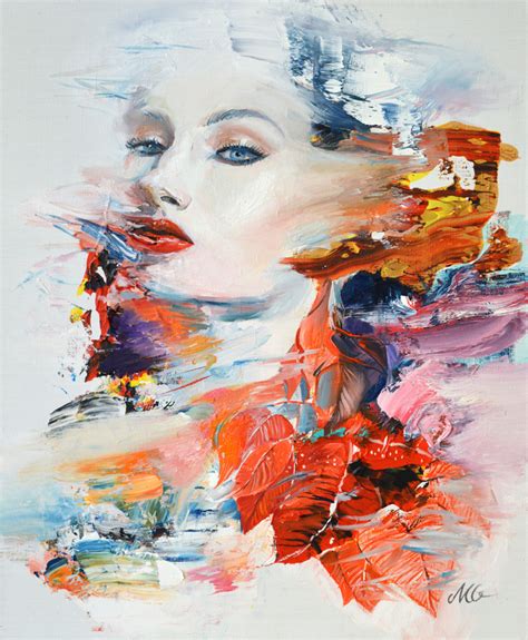 Woman Portrait Spirit 2 Sold Milena Gaytandzhieva Artist And Designer