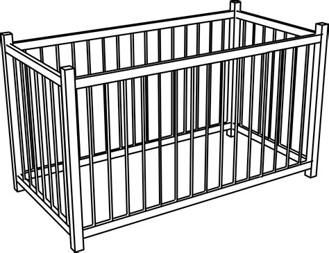 Baby Crib Drawing at GetDrawings  Free download