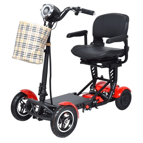 Lightweight Foldable Mobility Scooter Mobile Wheelchair Portable Folding Electric Power Scooter