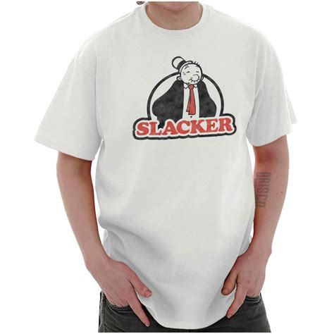 Slacker Funny Lazy Wimpy Popeye Workout T Womens Or Mens Crewneck T Shirt Tee Ebay