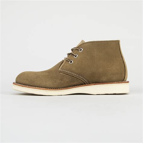 Red Wing 3149 Classic Chukka Boot Olive Mohave Leather Consortium