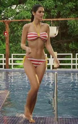 Bruna Abdullah Hot Bikini Photos In Billa Movie Candid Photoshoot