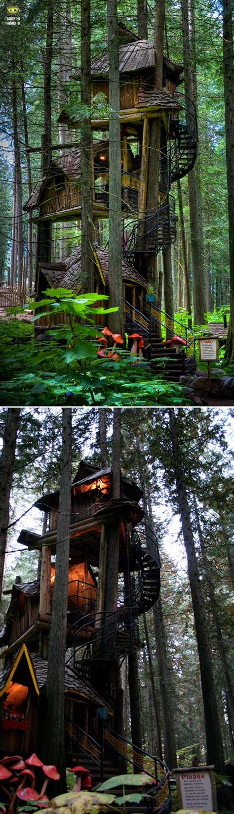 Treehouse In The Enchanted Forest Canada Hearth And Home Treehouses