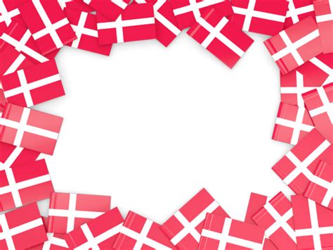 Beauty and fashion icons tuesday april 27 2021. Flag frame. Illustration of flag of Denmark