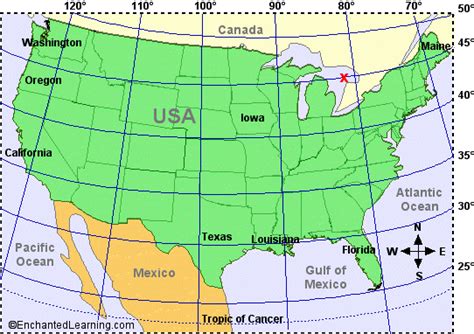Us Latitude And Longitude Map With Cities Usa Latitude And Longitude