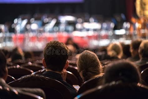 Audience Watching Concert Show In The Theater Stock Photo Image Of