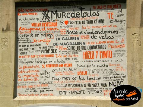 Aprende Español Callejeando Por Madrid Este Muro Es La Playa Ele