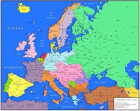 Cartina Geo Politica Dell Europa Nel Kartographie Geschichte