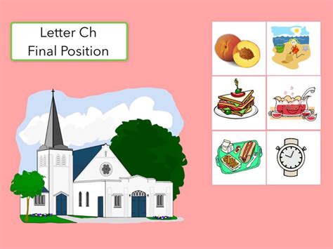 Letter Ch Final Position Of Words Free Activities Online For Kids In