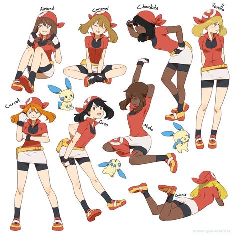 Praying To Arceus For Trainer Customization In ORAS Character Design Anime Poses Reference