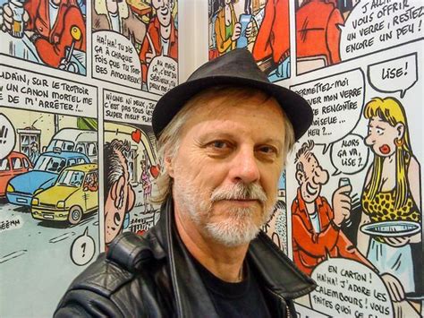 Frank Margerin papa de la bande dessinée Lucien expose son beau métier à la médiathèque