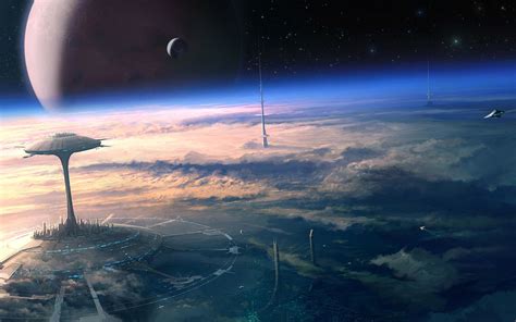 Sci Fi Planets Sci Fi Alien Landscapes Civilization Cites Space