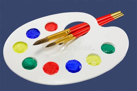 Artist S Palette And Brushes Stock Photo Image Of Painter Close